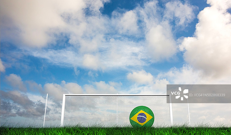 巴西颜色足球合成图像图片素材