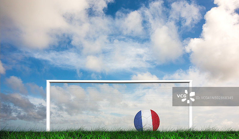 法国足球合成图图片素材