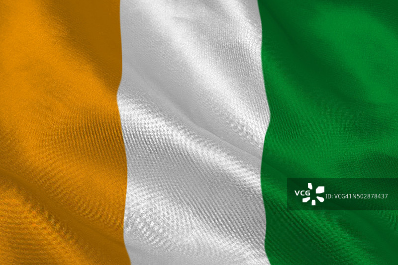 数字生成的科特迪瓦国旗图片素材