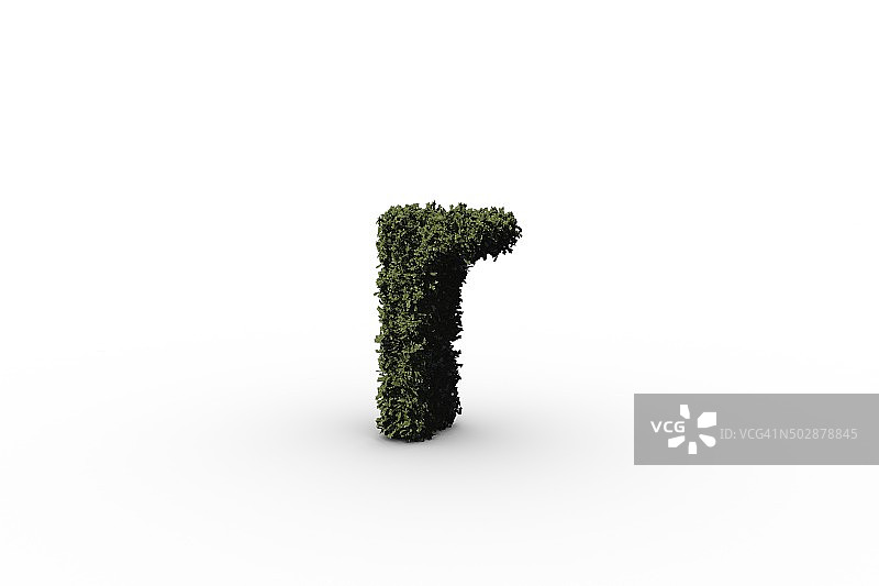 树叶组成的字母R图片素材