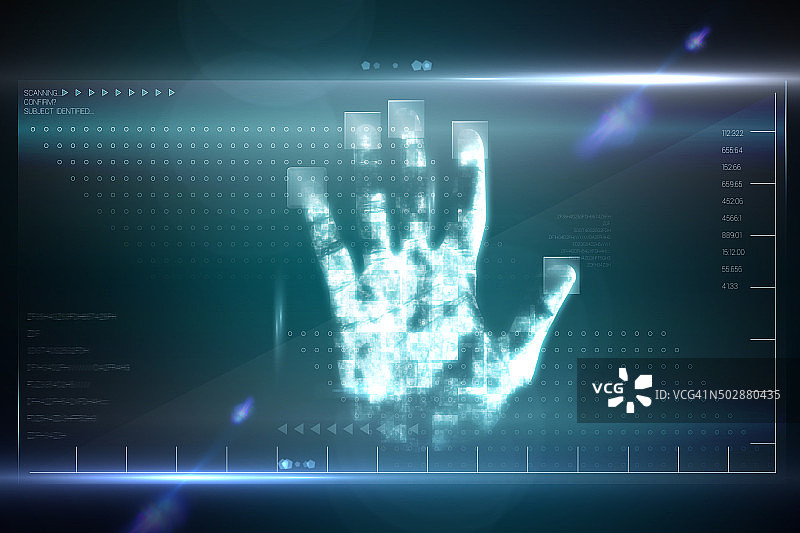 数字安全指纹扫描图片素材