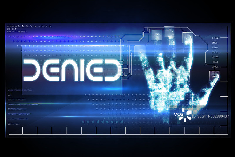 数字安全指纹扫描图片素材