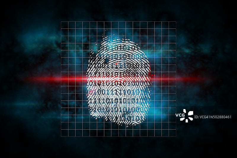 数字安全指纹扫描图片素材
