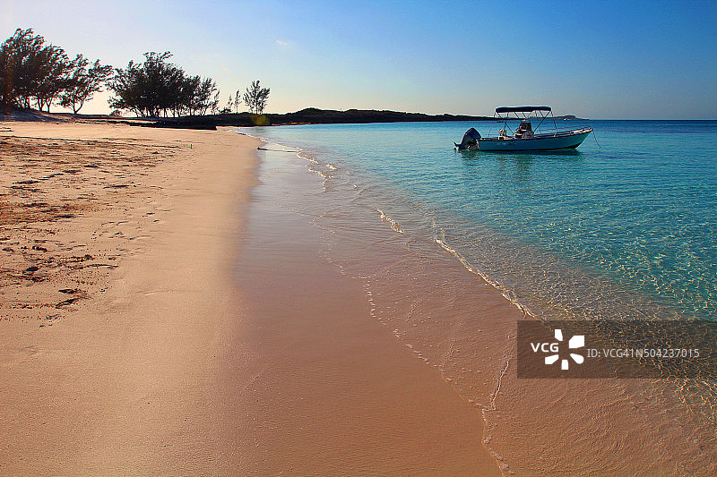 加勒比海巴哈马偏远海滩图片素材