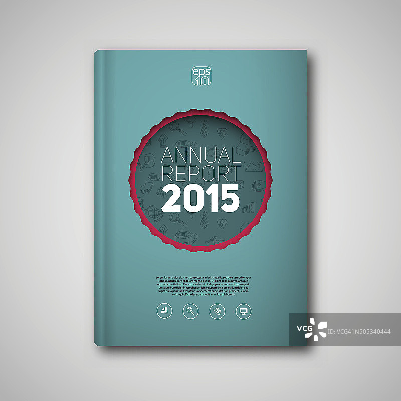 矢量抽象书籍或宣传册图片素材