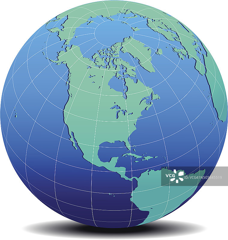 北美洲、南美洲和中美洲，全球世界图片素材