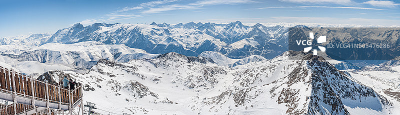 山脉全景图片素材