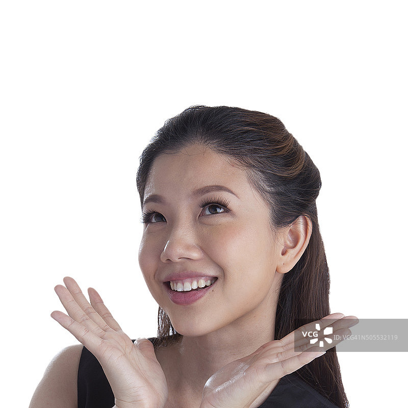 兴奋的美女图片素材