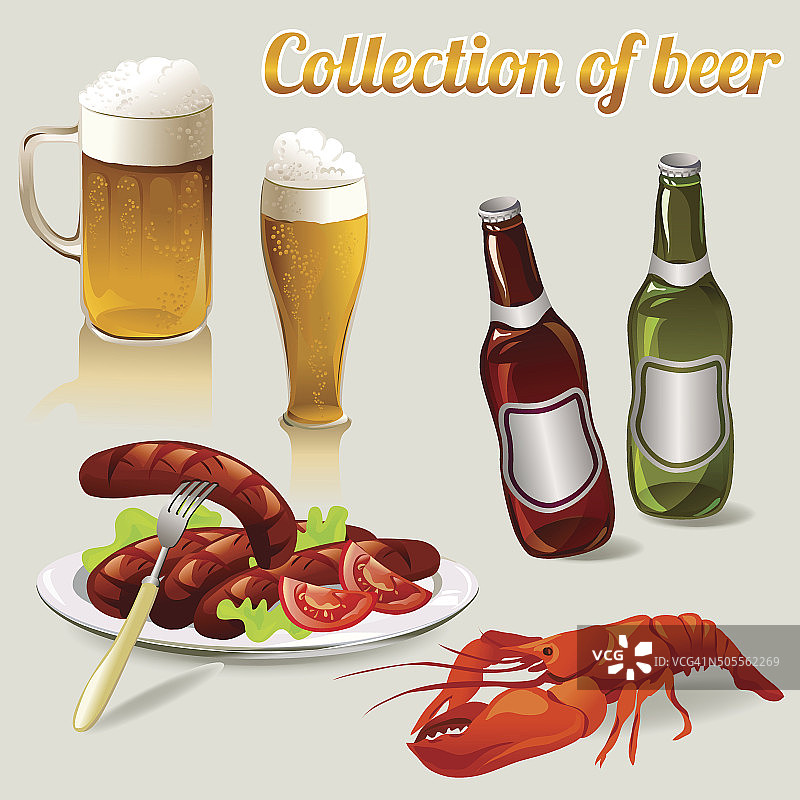 啤酒元素合集图片素材