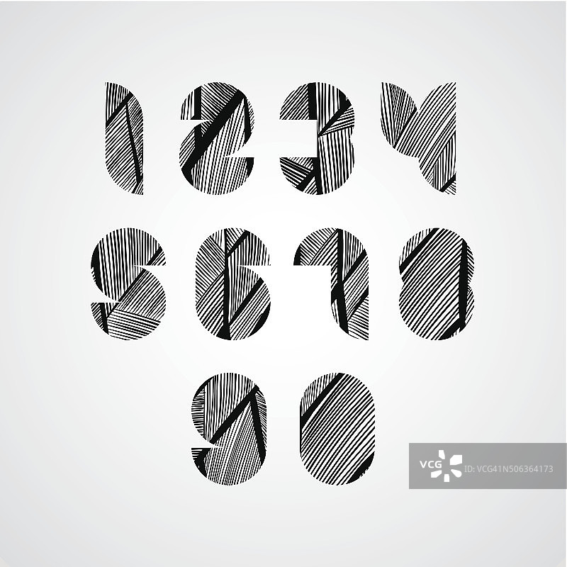 现代风格数字造型图片素材