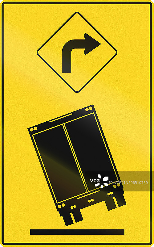 加拿大卡车或将倾覆图片素材