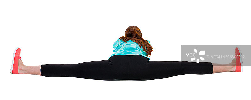 穿着运动裙的年轻漂亮女人的背影图片素材