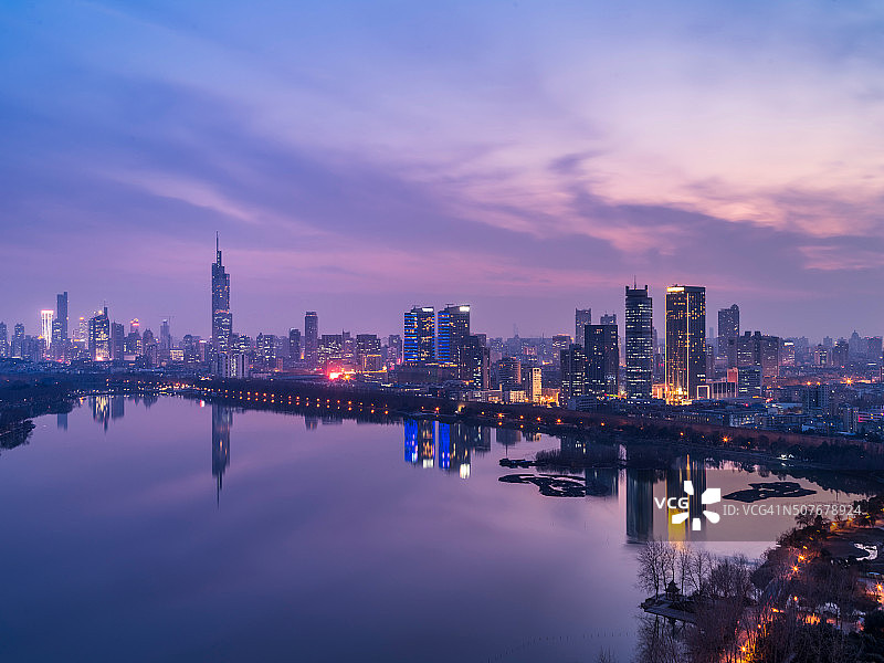 南京夜景图片素材