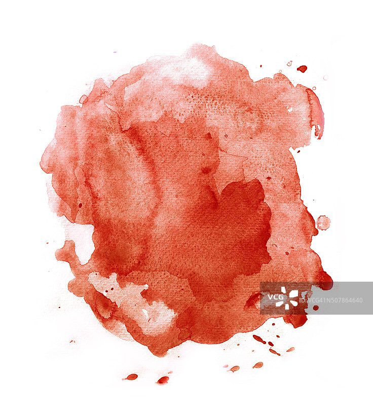红色水彩飞溅图片素材