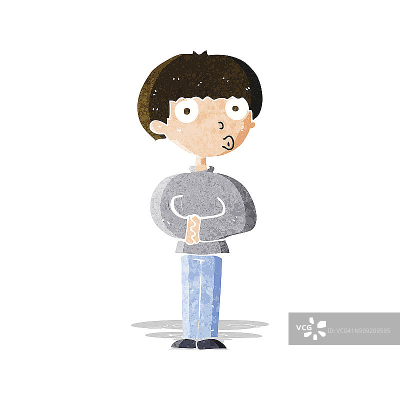 卡通好奇的人图片素材