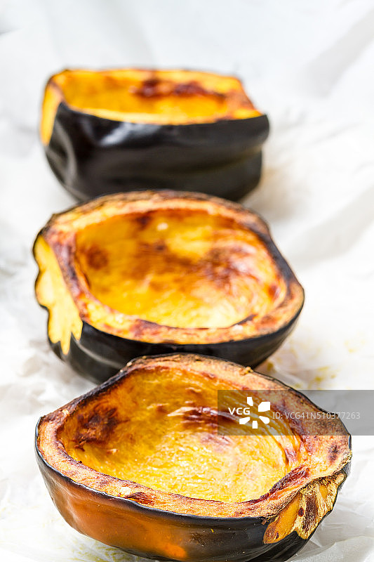 烤橡子南瓜图片素材