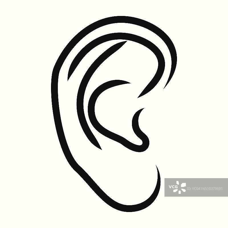 人的耳朵 - 矢量图图片素材