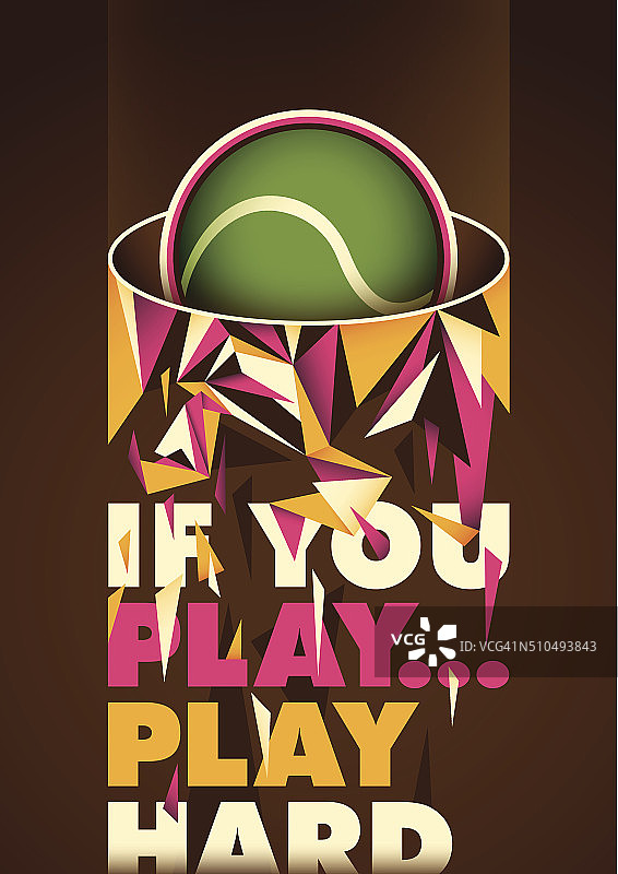 网球概念海报图片素材