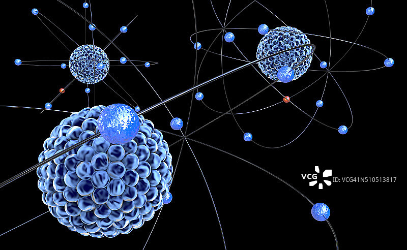 原子模型图片素材