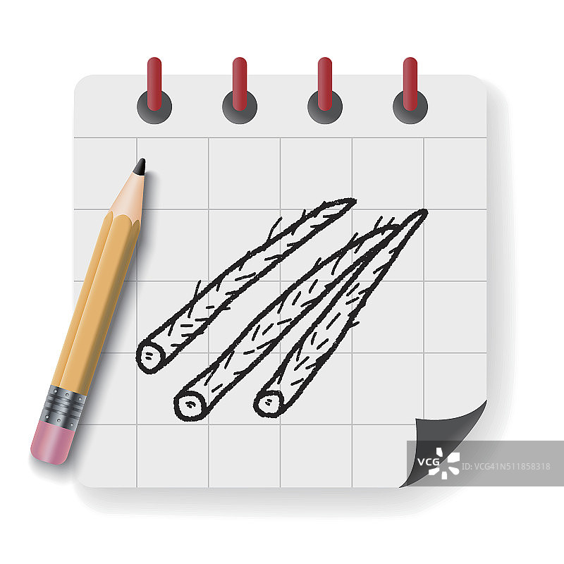 牛蒡涂鸦图片素材