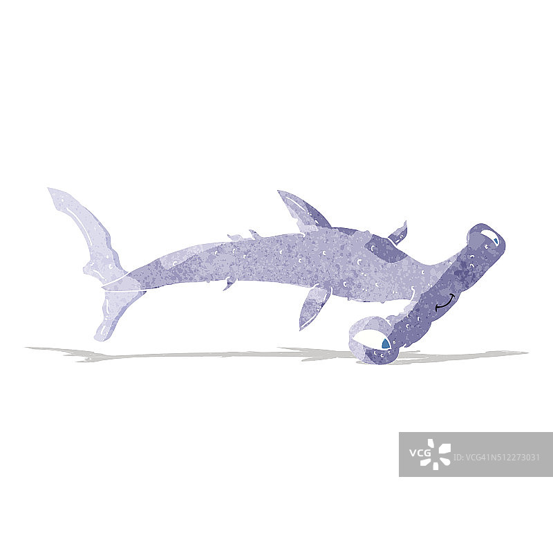 卡通锤头鲨图片素材