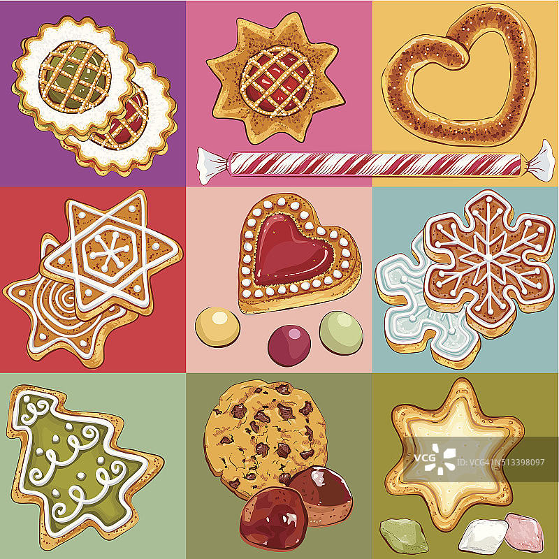 圣诞饼干图片素材