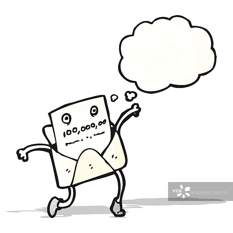 信封卡通人物图片素材