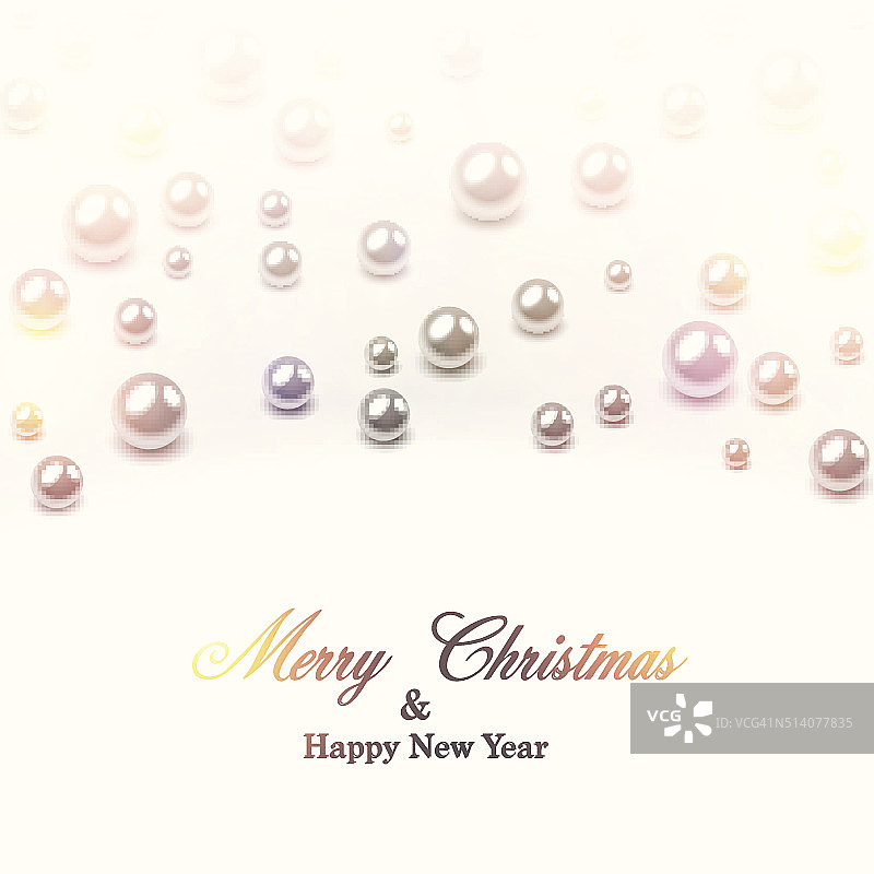 冬季背景与金属球图片素材