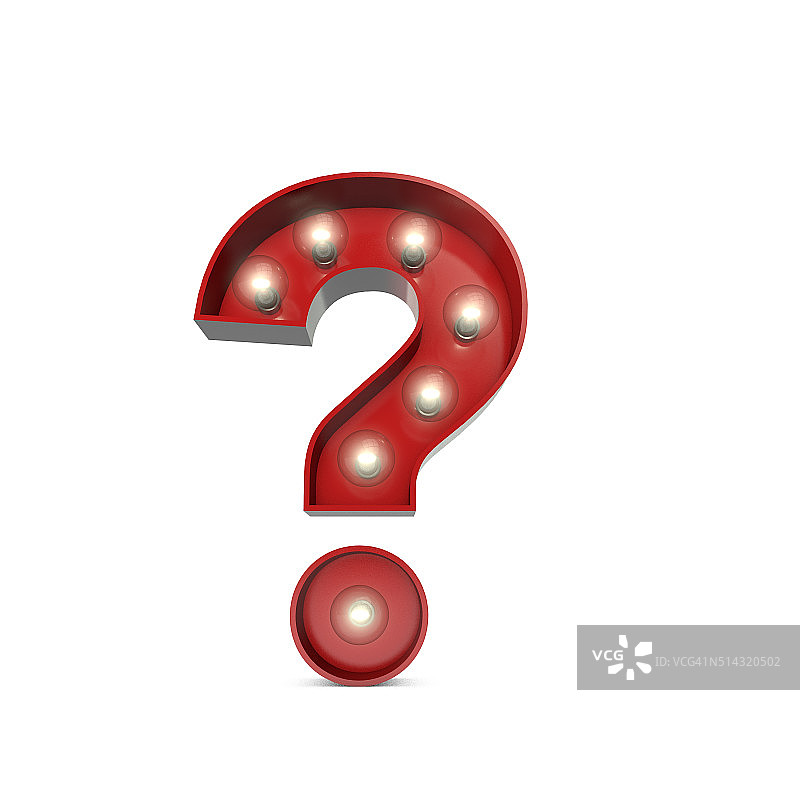 娱乐电影院发光问号图片素材