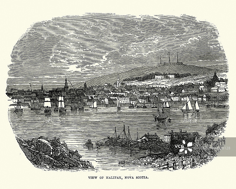 19世纪的新斯科舍省哈利法克斯图片素材
