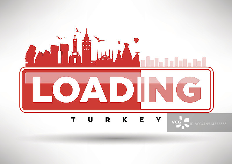 土耳其天际线加载排版设计图片素材