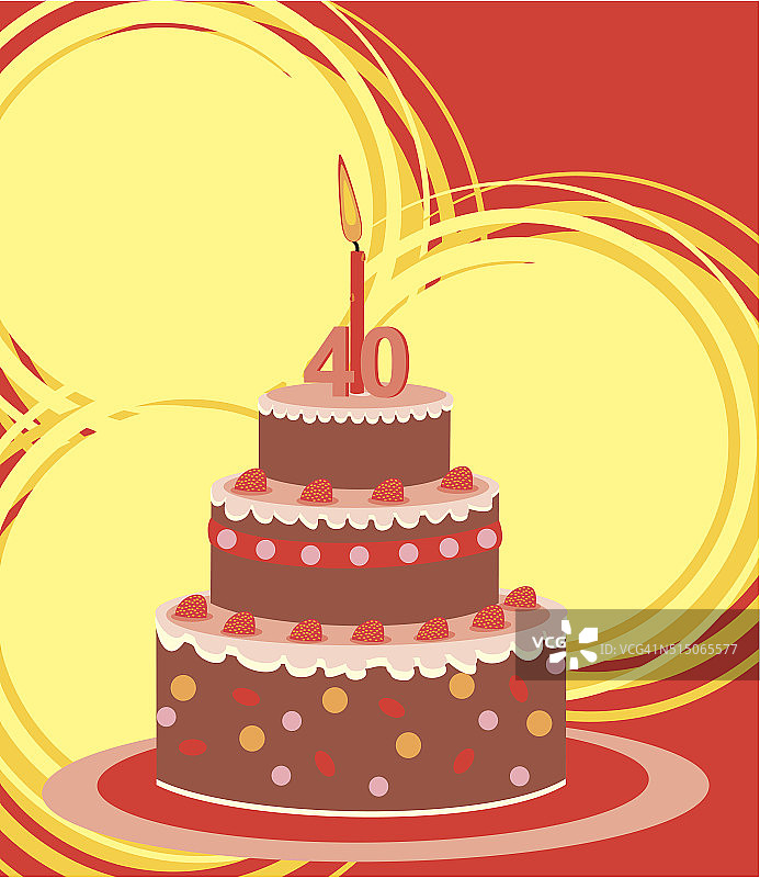 40周年蛋糕图片素材