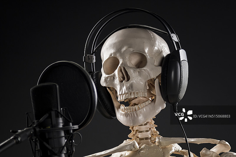 骷髅歌手图片素材