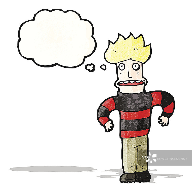 惊讶的男人卡通图片素材