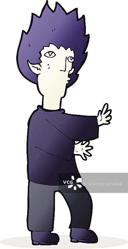 卡通吸血鬼的人图片素材