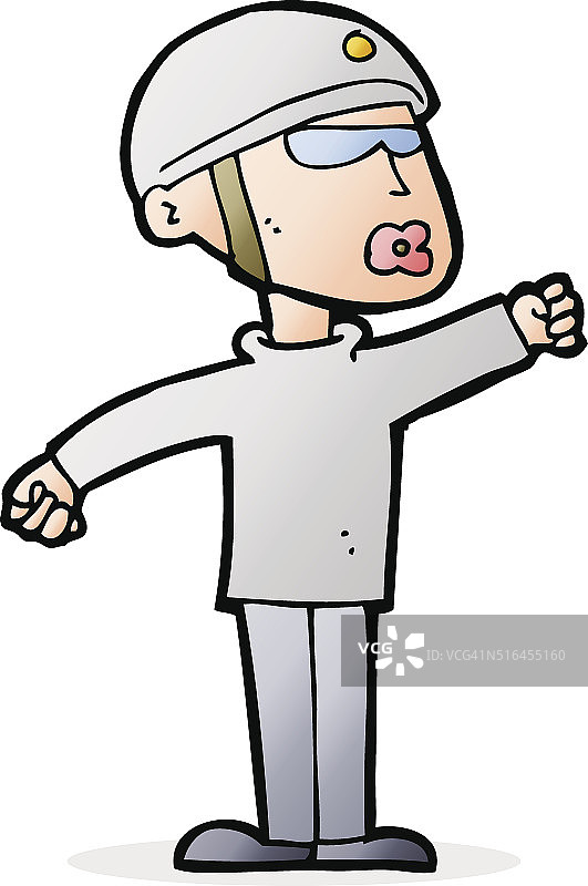 卡通保安图片素材