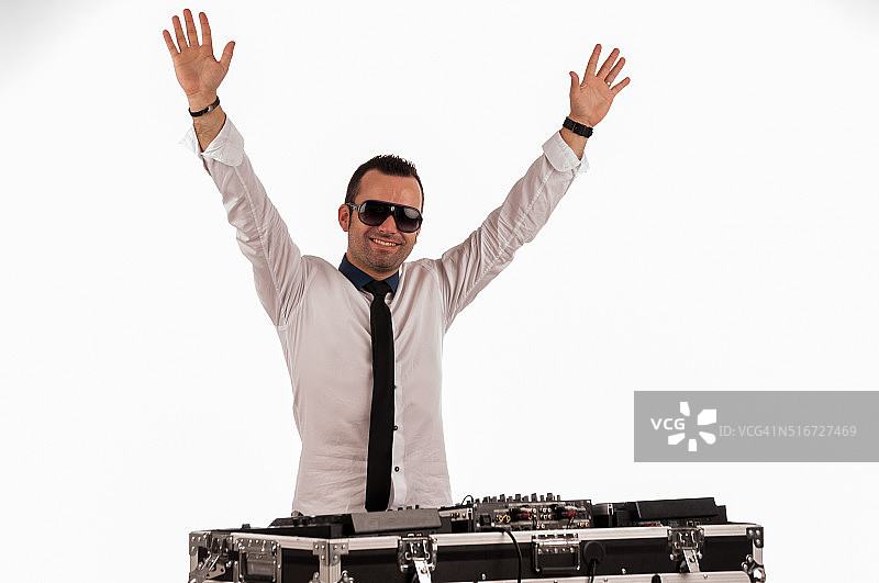 男人DJ图片素材