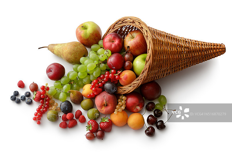 水果：夏季水果大杂烩图片素材