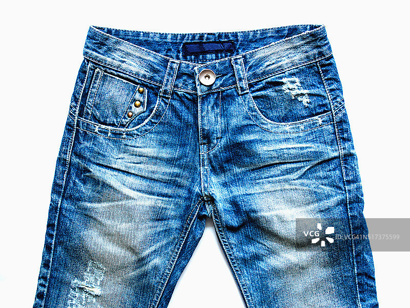蓝色牛仔裤图片素材