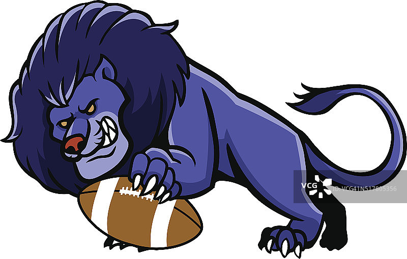 狮子足球吉祥物图片素材