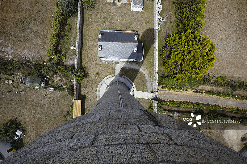 特雷济恩灯塔顶部的景色图片素材