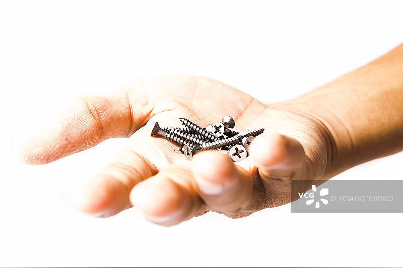 手中的螺栓图片素材