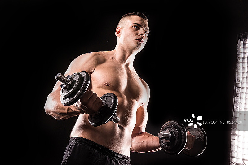 健美运动员图片素材