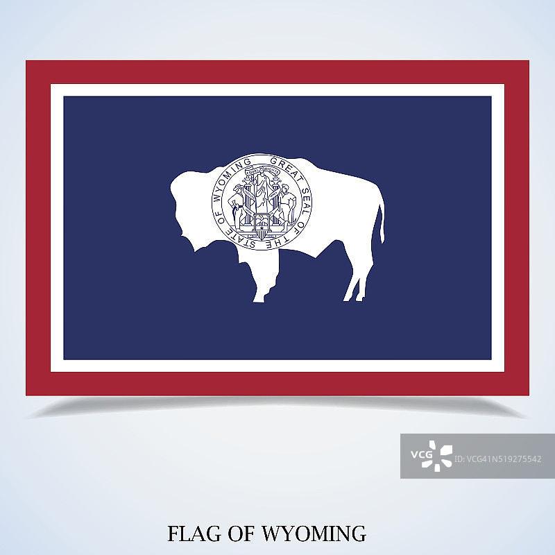怀俄明州旗帜图片素材