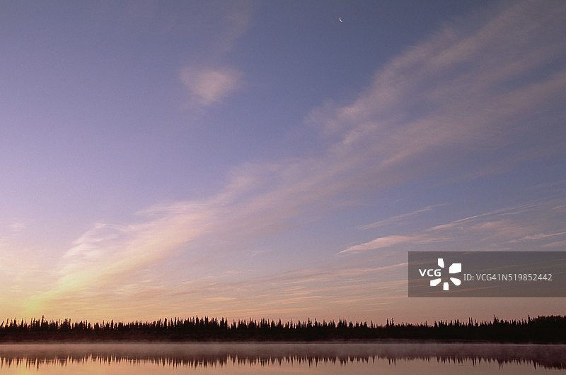 阿拉斯加日落风光图片素材