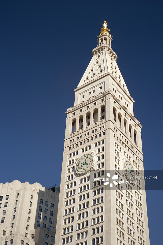 纽约市第23街大都会人寿大厦，2010年9月图片素材