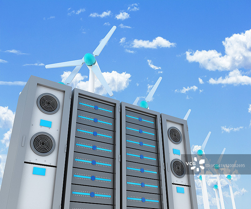 清洁高效的数据中心图片素材