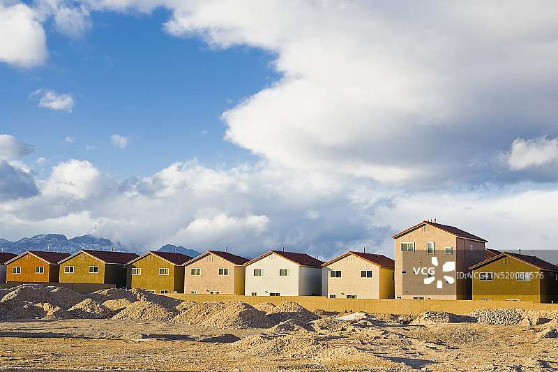 住房开发和空地图片素材
