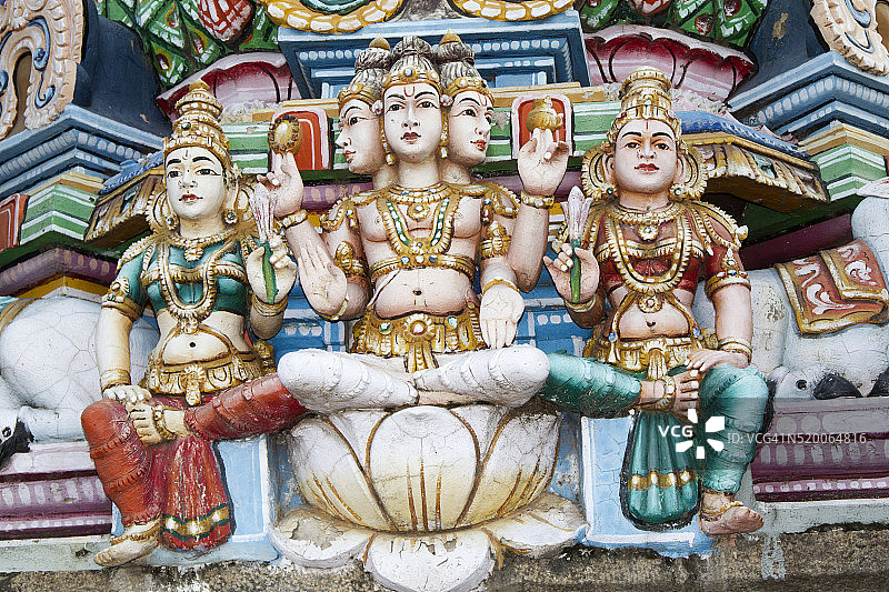 拉克希米雕像，印度卡帕莱斯瓦拉神庙图片素材