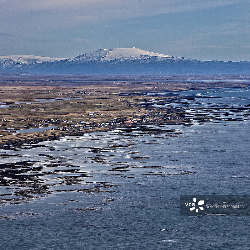 埃亚菲亚德拉冰盖火山喷发图片素材